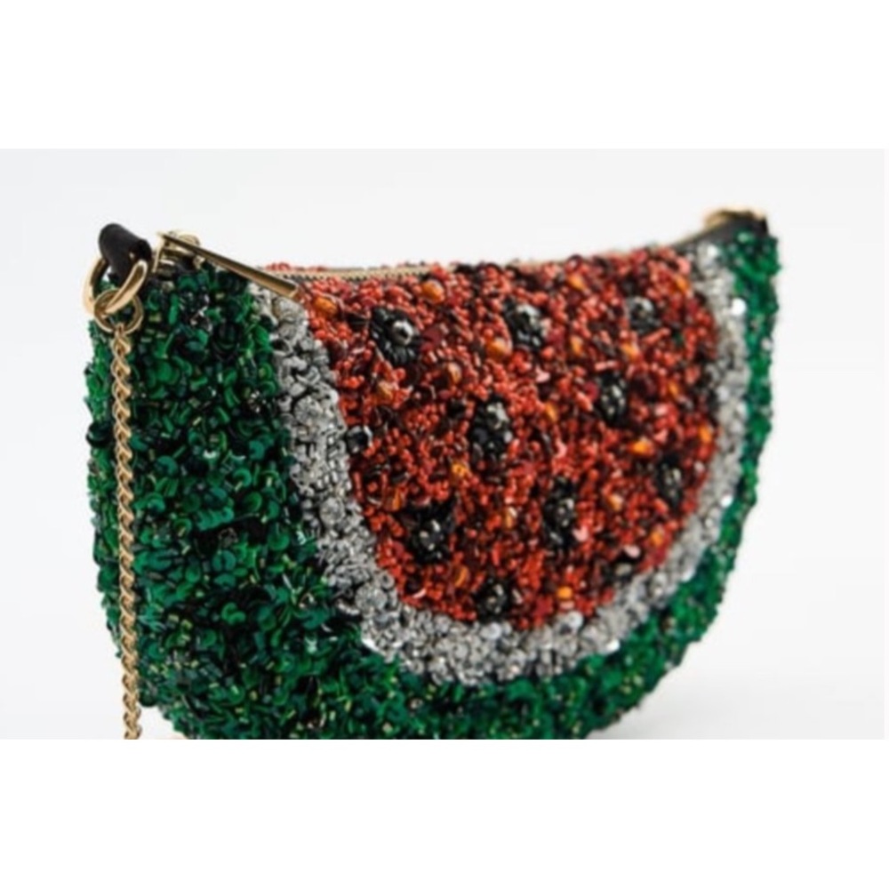 ZARA ~Watermelon Crossbody Bag (NWOT) - Picture 4 of 13